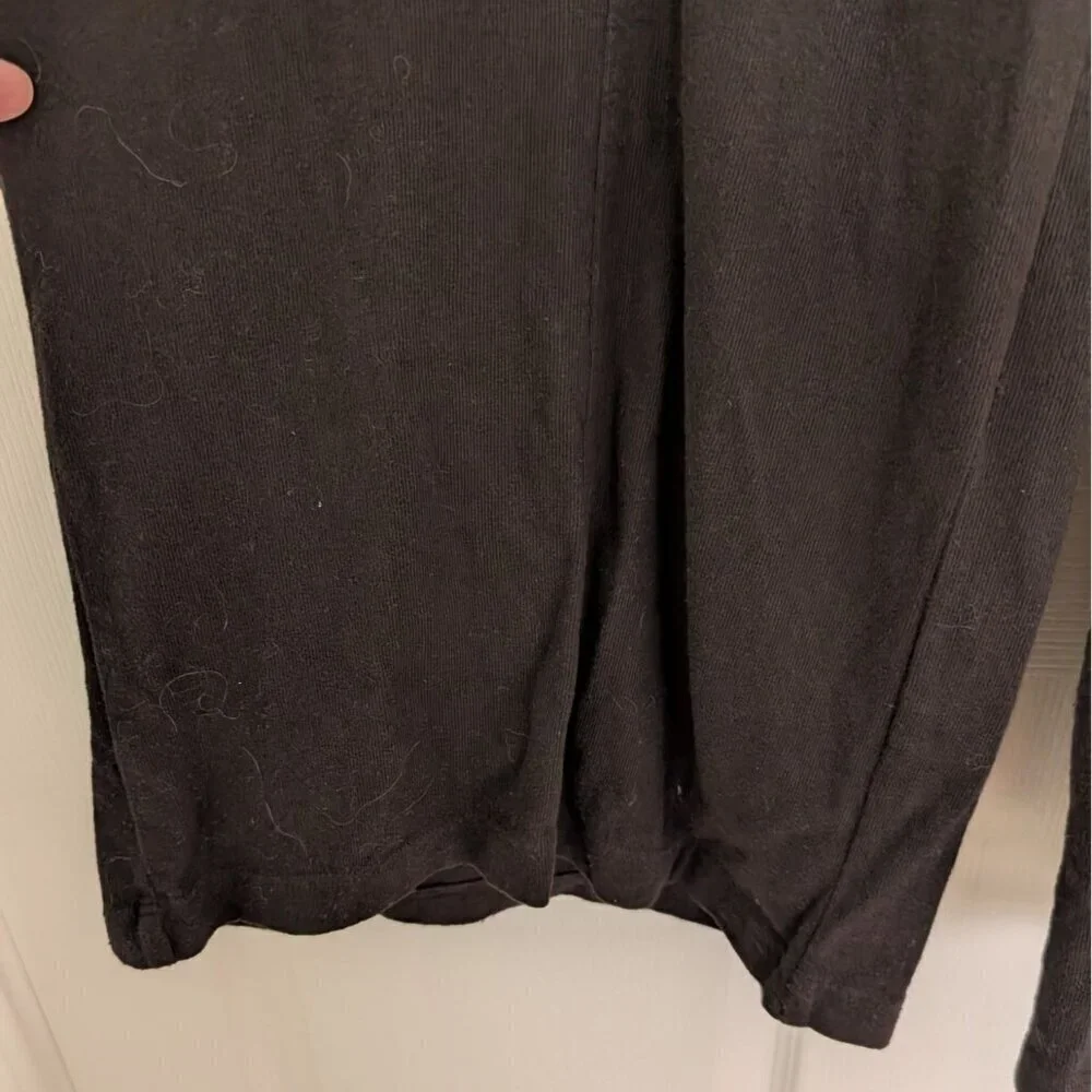 Wilt Wide Leg Pull On Pants Womens Size Large Black 100% Cotton Elastic Waist